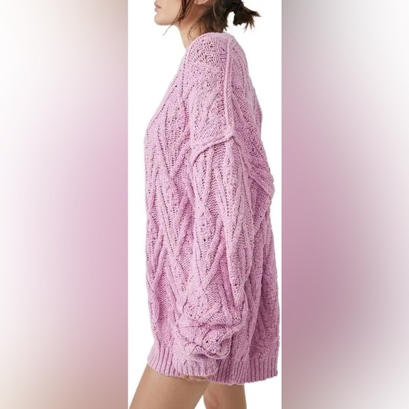 Free People Isla Cable Knit Tunic Sweater - Picture 3 of 7